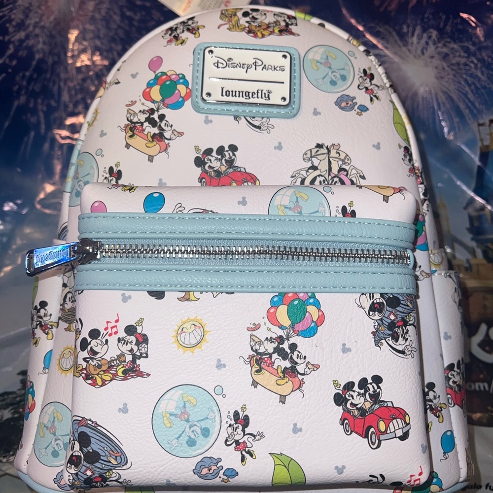 Mickey and Minnie Mouse Loungefly Mini Backpack